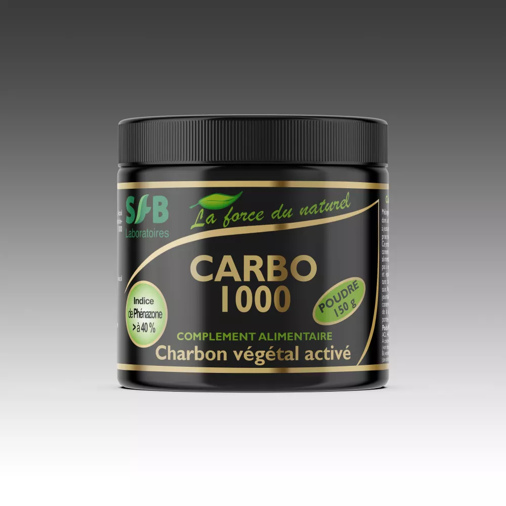 Charbon végétal activé poudre - Carbo 1000 - 150g