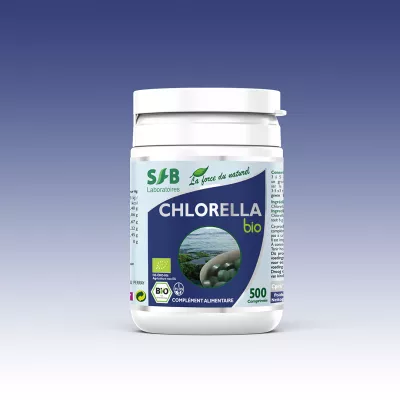 Chlorella bio - 500 Comprimés - Complément Alimentaire Bio - SFB Laboratoires