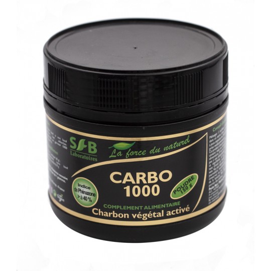 Charbon végétal activé poudre - Carbo 1000 - 150g